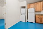 Kitchen with Stackable Washer/Dryer